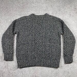 LL Bean Signature Sweater Mens Large Chunky Knit Heritage Thick Grandpa Cotton